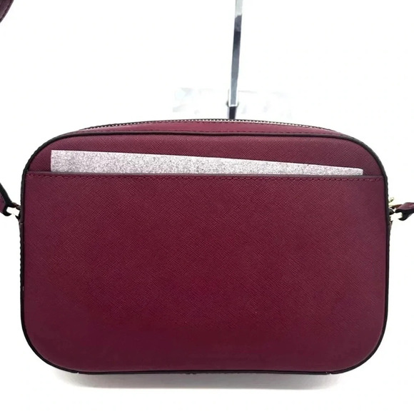 MICHAEL KORS LARGE EW ZIP CHAIN CROSSBODY BAG DARK CHERRY - Picture 7 of 11